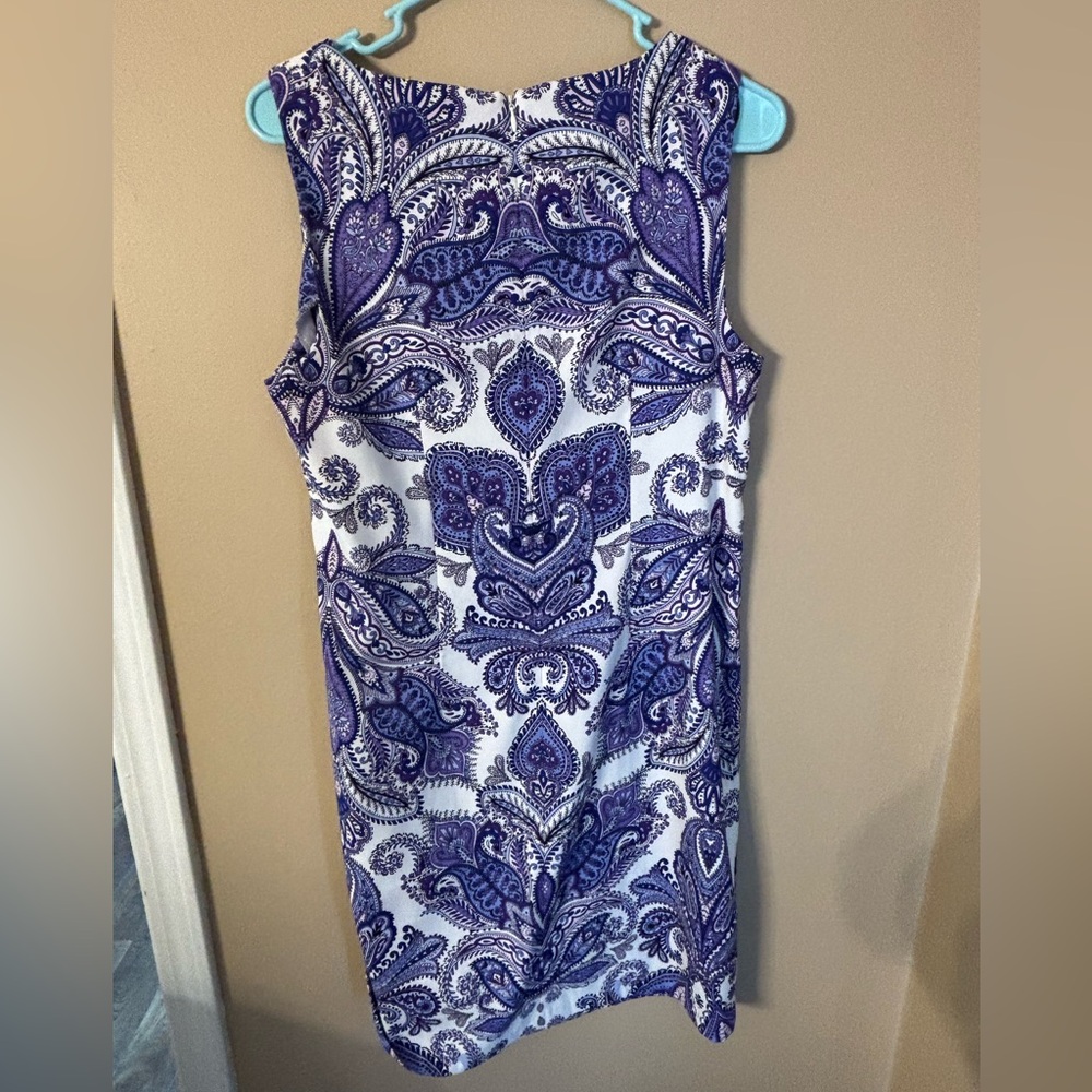 Alyx Purple white Paisley women’s dress 8 - Picture 7 of 9